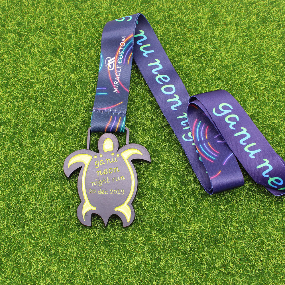 Custom Ganu Neon Night Run 2019 Medals