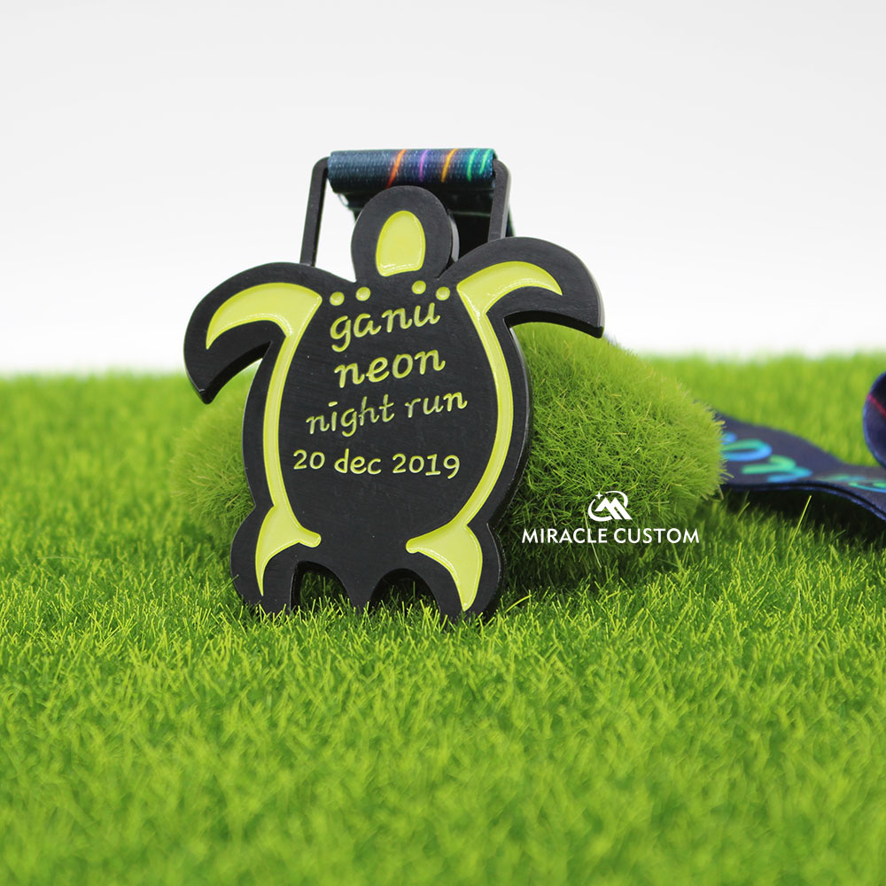 Custom Ganu Neon Night Run 2019 Medals