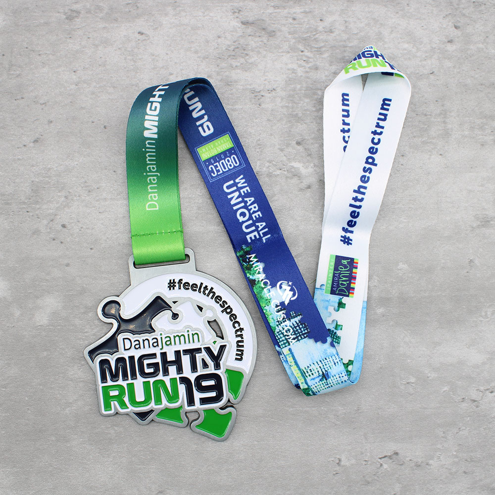 Custom dana jamin mighty run 2019 finisher medals