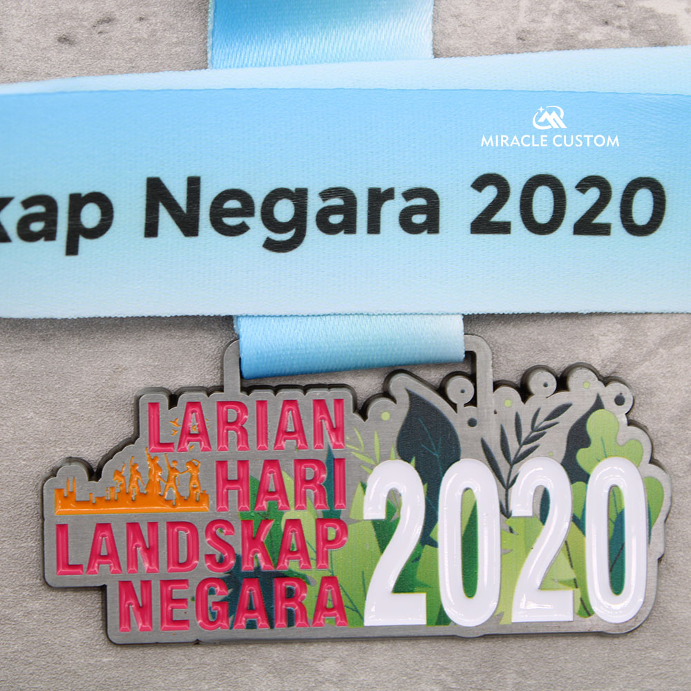 Custom Larian Landskap Negara 2020 7KM Finisher Medals