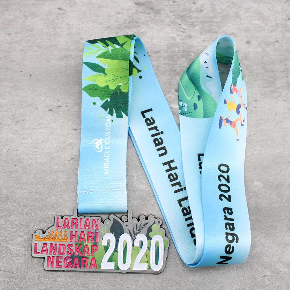 Custom Larian Landskap Negara 2020 7KM Finisher Medals