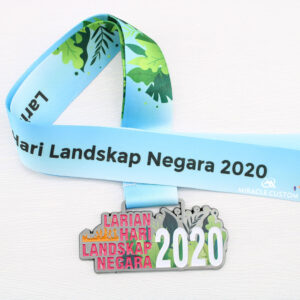 Custom Larian Landskap Negara 2020 7KM Finisher Medals