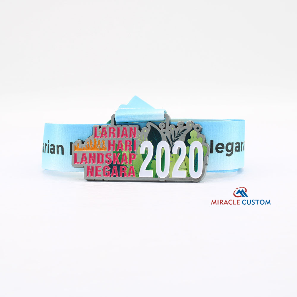 Custom Larian Landskap Negara 2020 7KM Finisher Medals