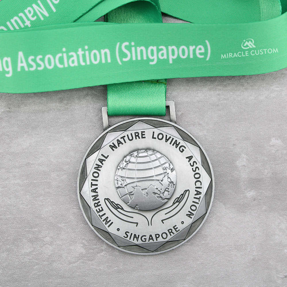 Custom The International Nature Loving Association Singapore Fun Run Medals