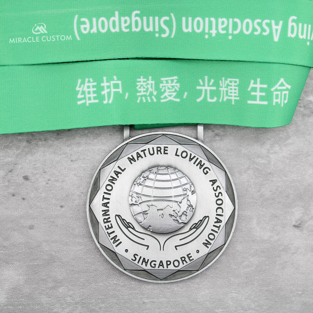 Custom The International Nature Loving Association Singapore Fun Run Medals