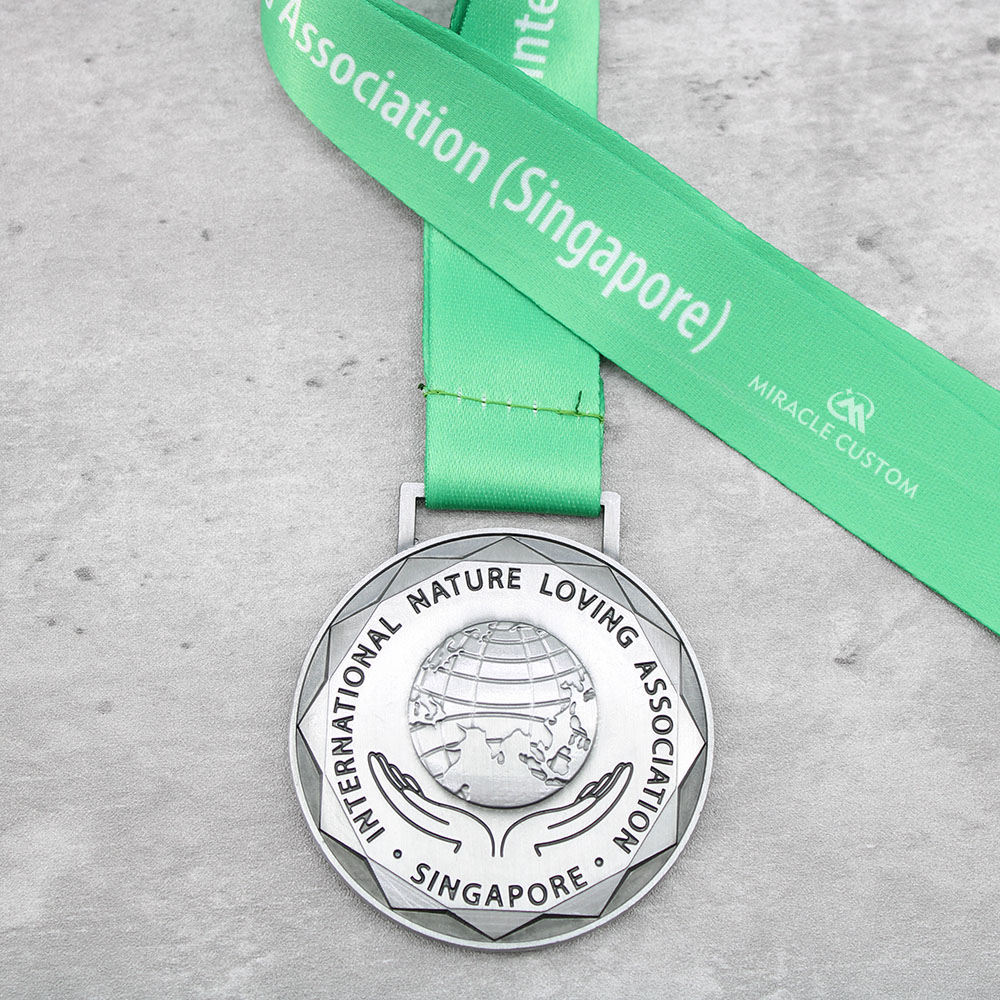 Custom The International Nature Loving Association Singapore Fun Run Medals