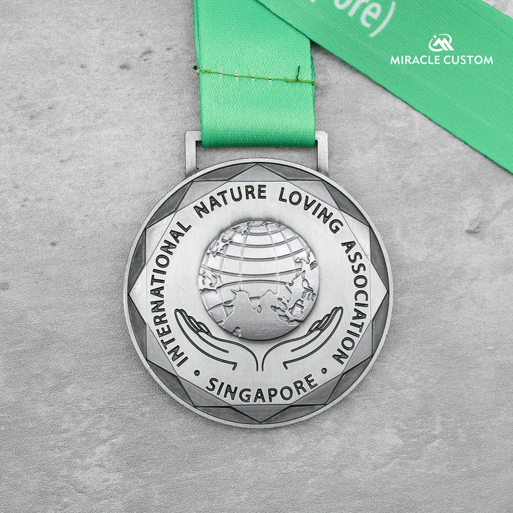 Custom The International Nature Loving Association Singapore Fun Run Medals
