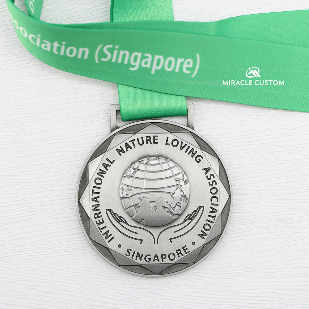 Custom The International Nature Loving Association Singapore Fun Run Medals