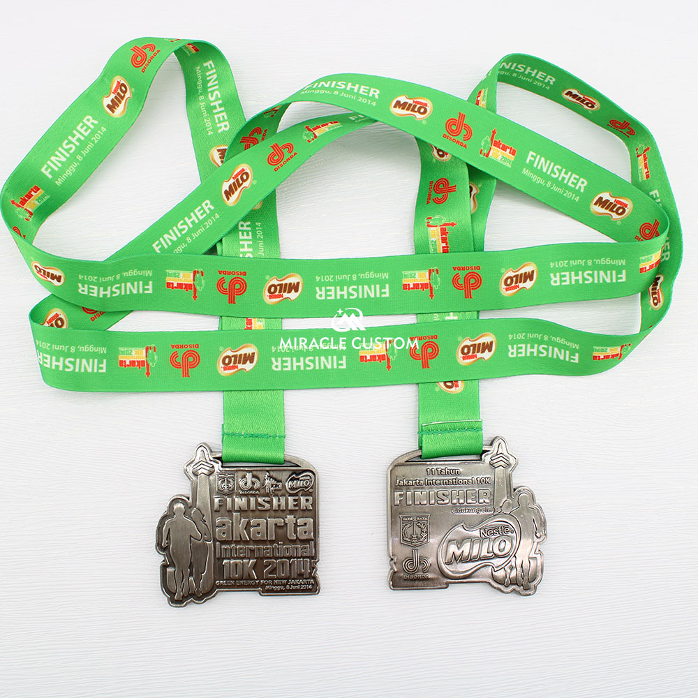 Custom Milo Jakarta International 10K 2019 Race Medals