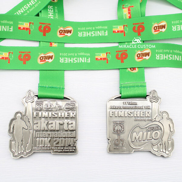 Custom Milo Jakarta International 10K 2019 Race Medals
