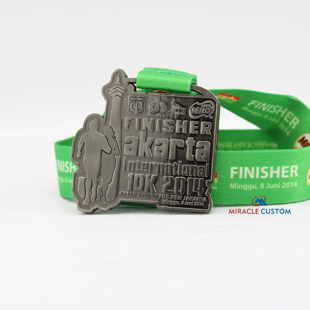 Custom Milo Jakarta International 10K 2019 Race Medals