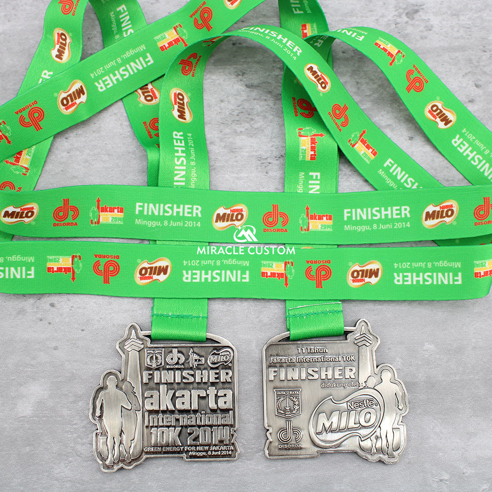 Custom Milo Jakarta International 10K 2019 Race Medals