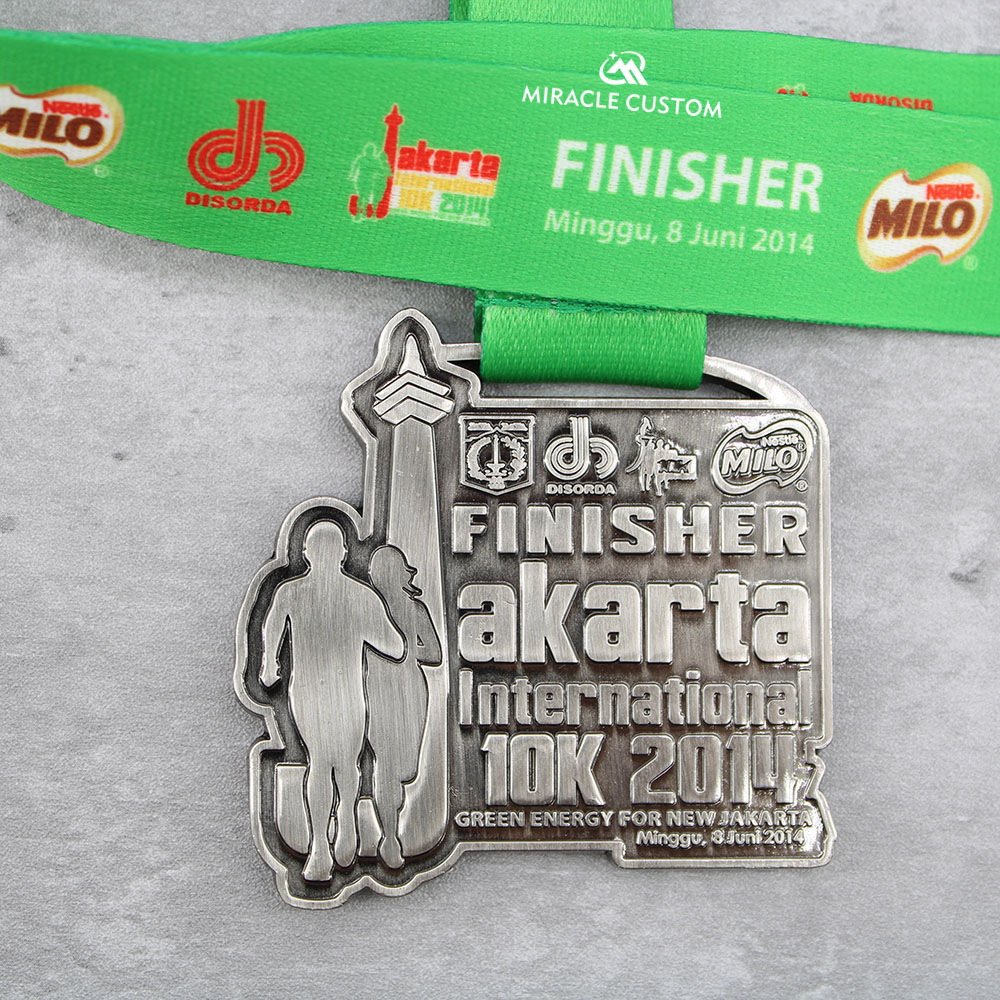 Custom Milo Jakarta International 10K 2019 Race Medals