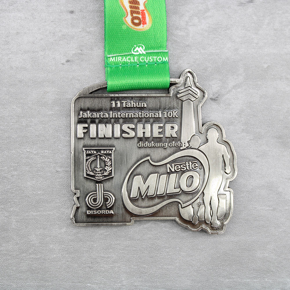 Custom Milo Jakarta International 10K 2019 Race Medals