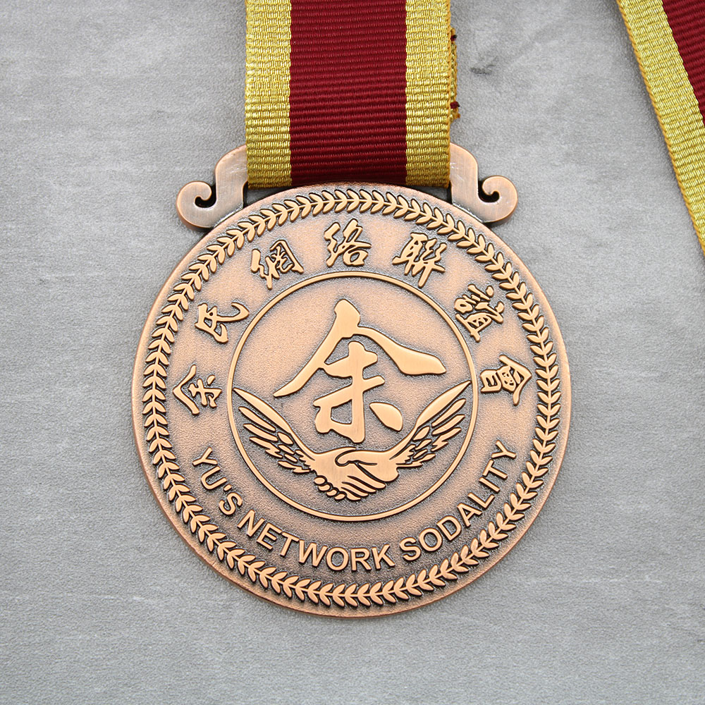 Custom Friendship Commemorative Medals with sandblasting