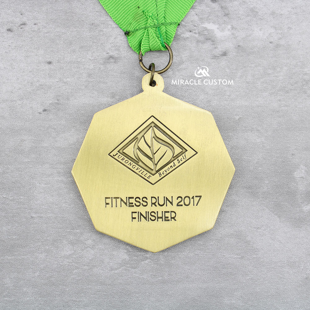 Singapore Jurongville Secondary School Fitness Run Finisher Medals