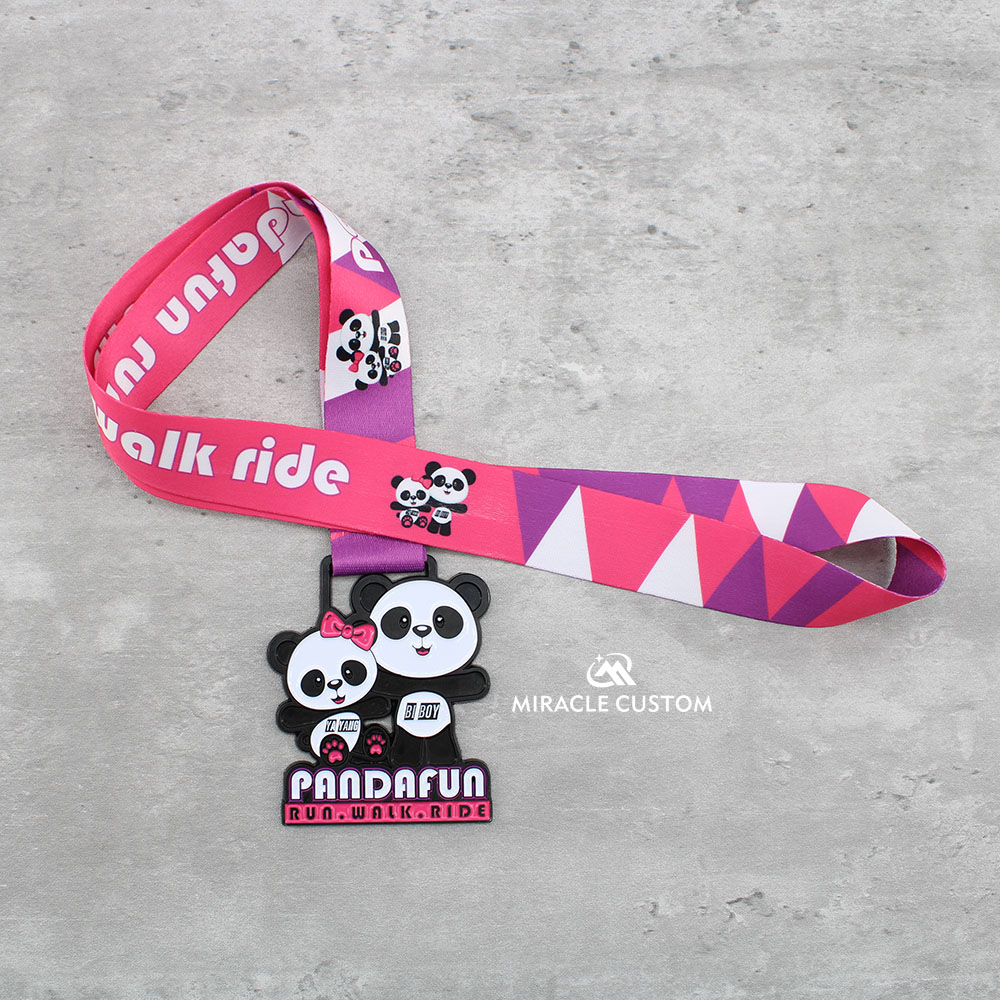 Custom Panda Fun Run Walk Ride Melaka Race Medals