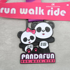 Custom Panda Fun Run Walk Ride Melaka Race Medals