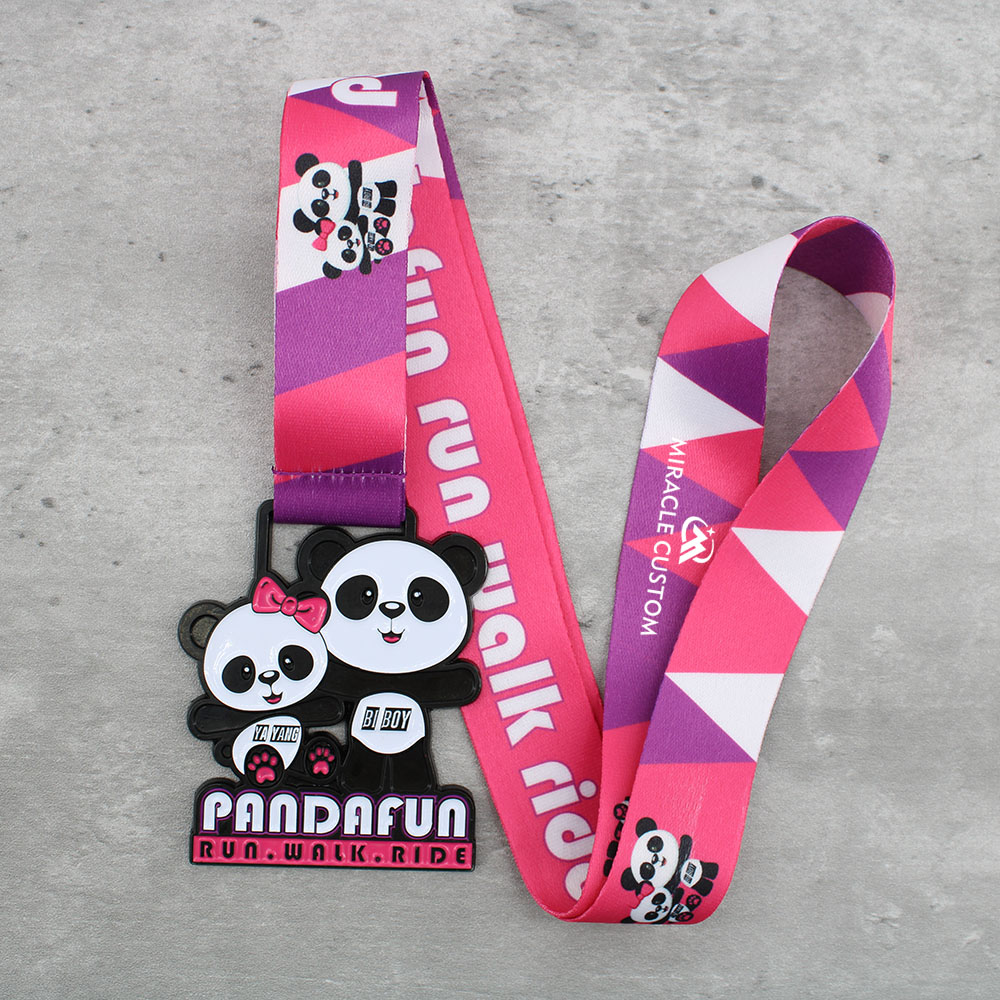 Custom Panda Fun Run Walk Ride Melaka Race Medals