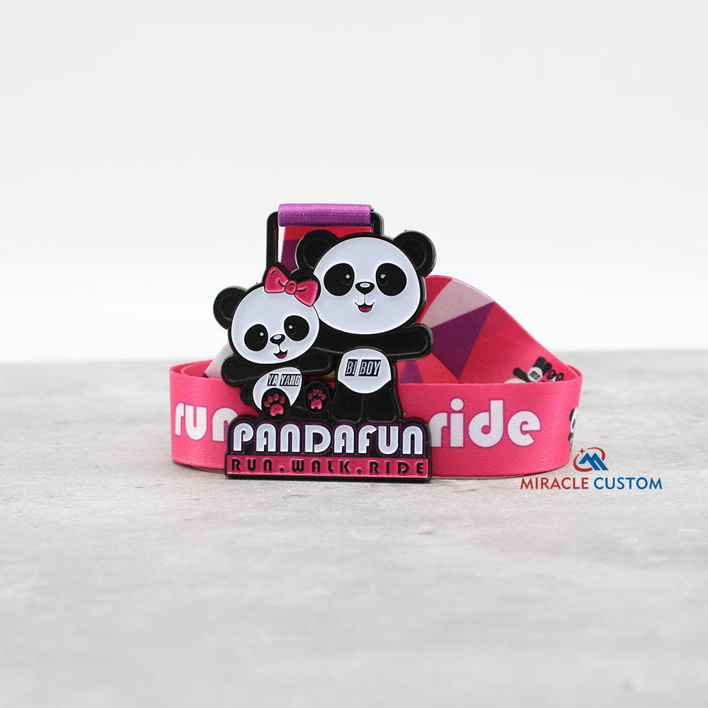 Custom Panda Fun Run Walk Ride Melaka Race Medals