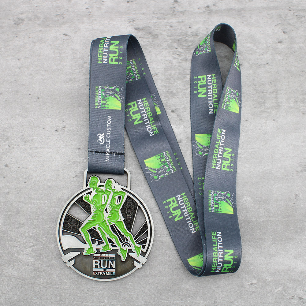 Custom Herbalife Nutrition Run 2015 Marathon Medals