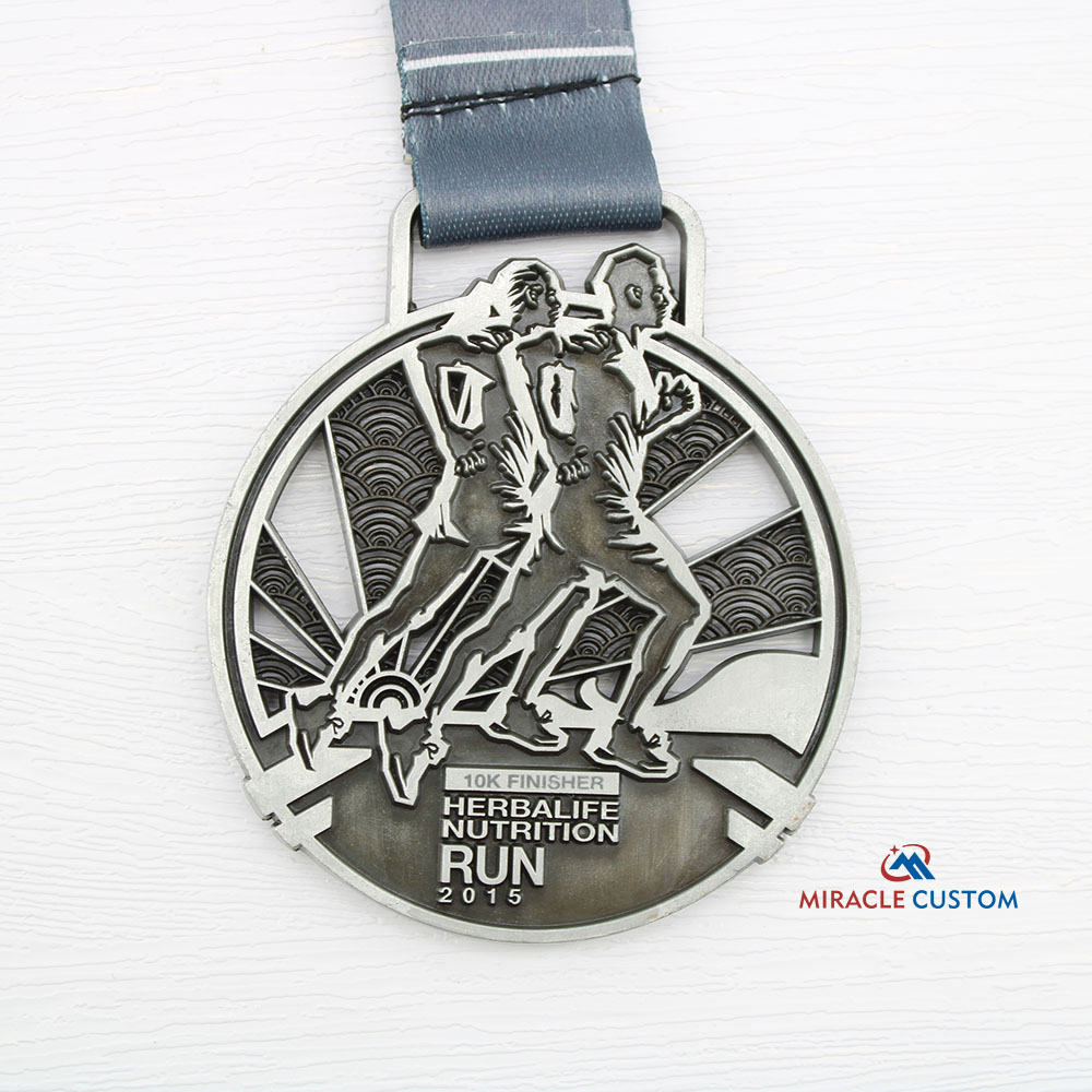 Custom Herbalife Nutrition Run 2015 Marathon Medals