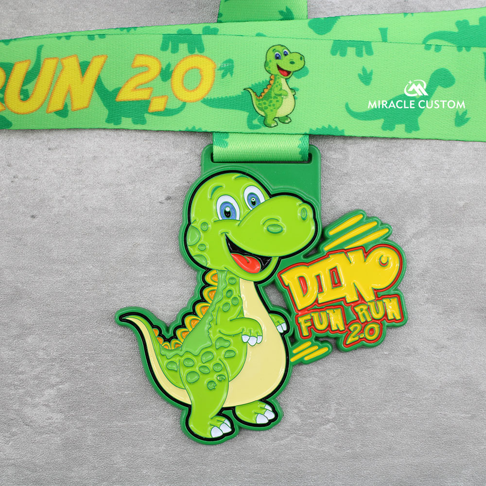 Custom Malaysia Dino Fun Run 2.0 Race Medals