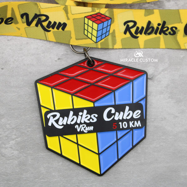 Custom Rubiks Cube Virtual Run Medals