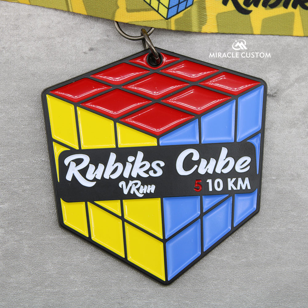 Custom Rubiks Cube Virtual Run Medals