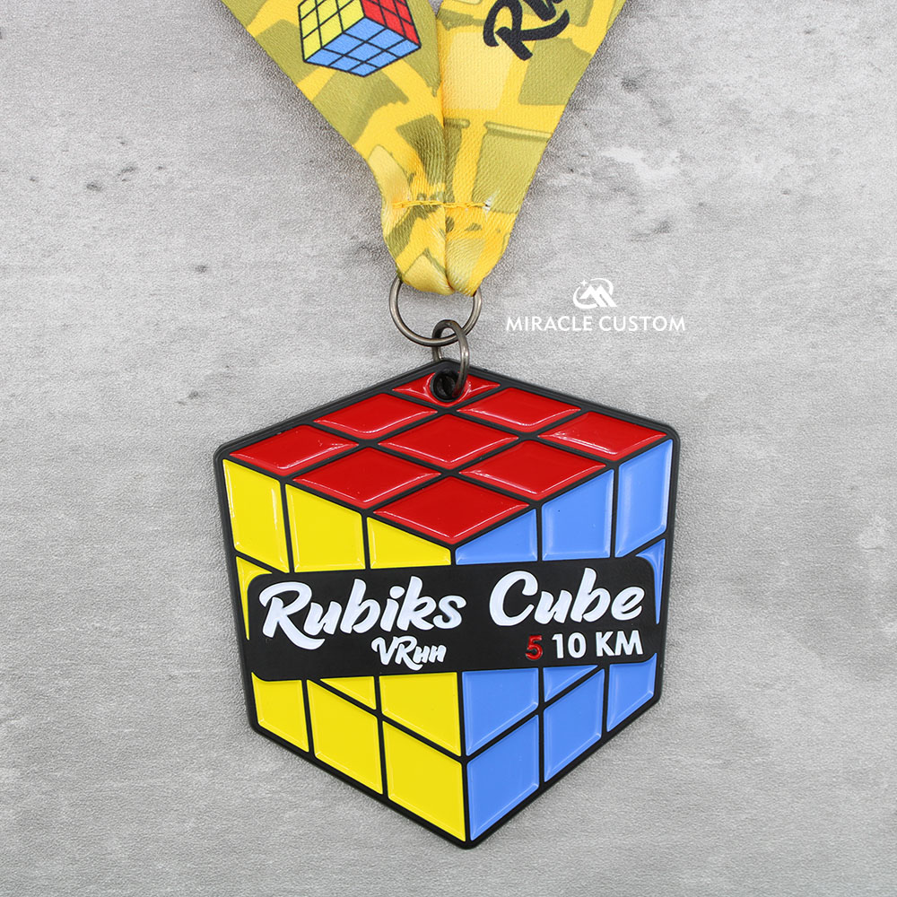 Custom Rubiks Cube Virtual Run Medals