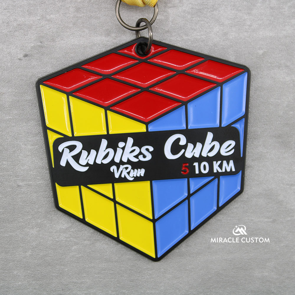 Custom Rubiks Cube Virtual Run Medals