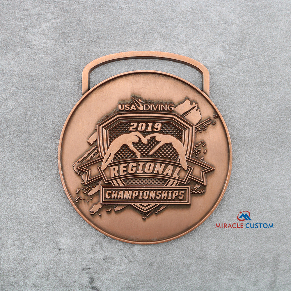 Custom 2019 USA Diving Region Championships Medals