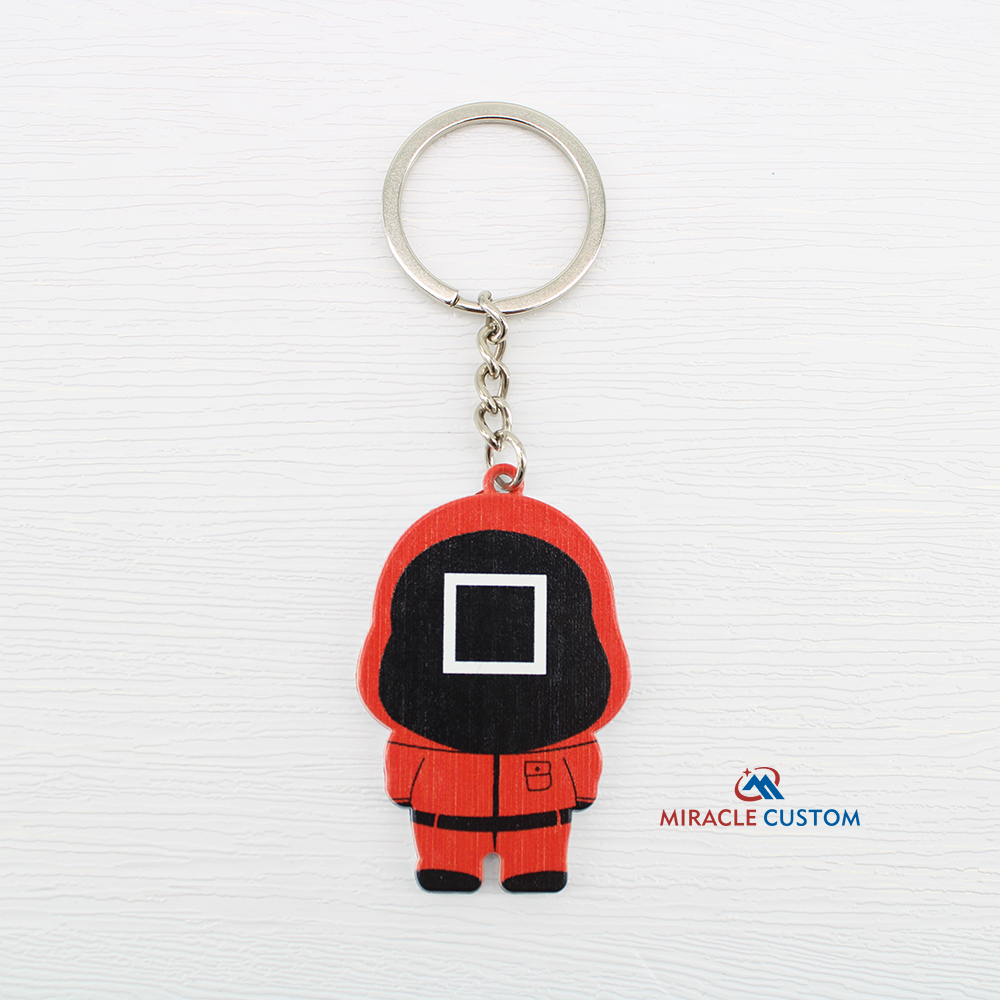 Wholesale Korean TV Squid Game Metal Keychain