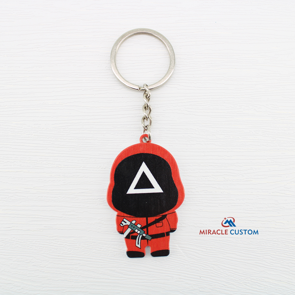 Wholesale Korean TV Squid Game Metal Keychain