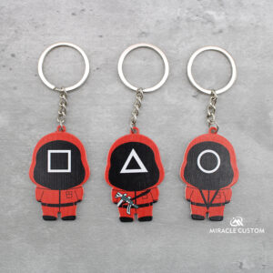 Wholesale Korean TV Squid Game Metal Keychain