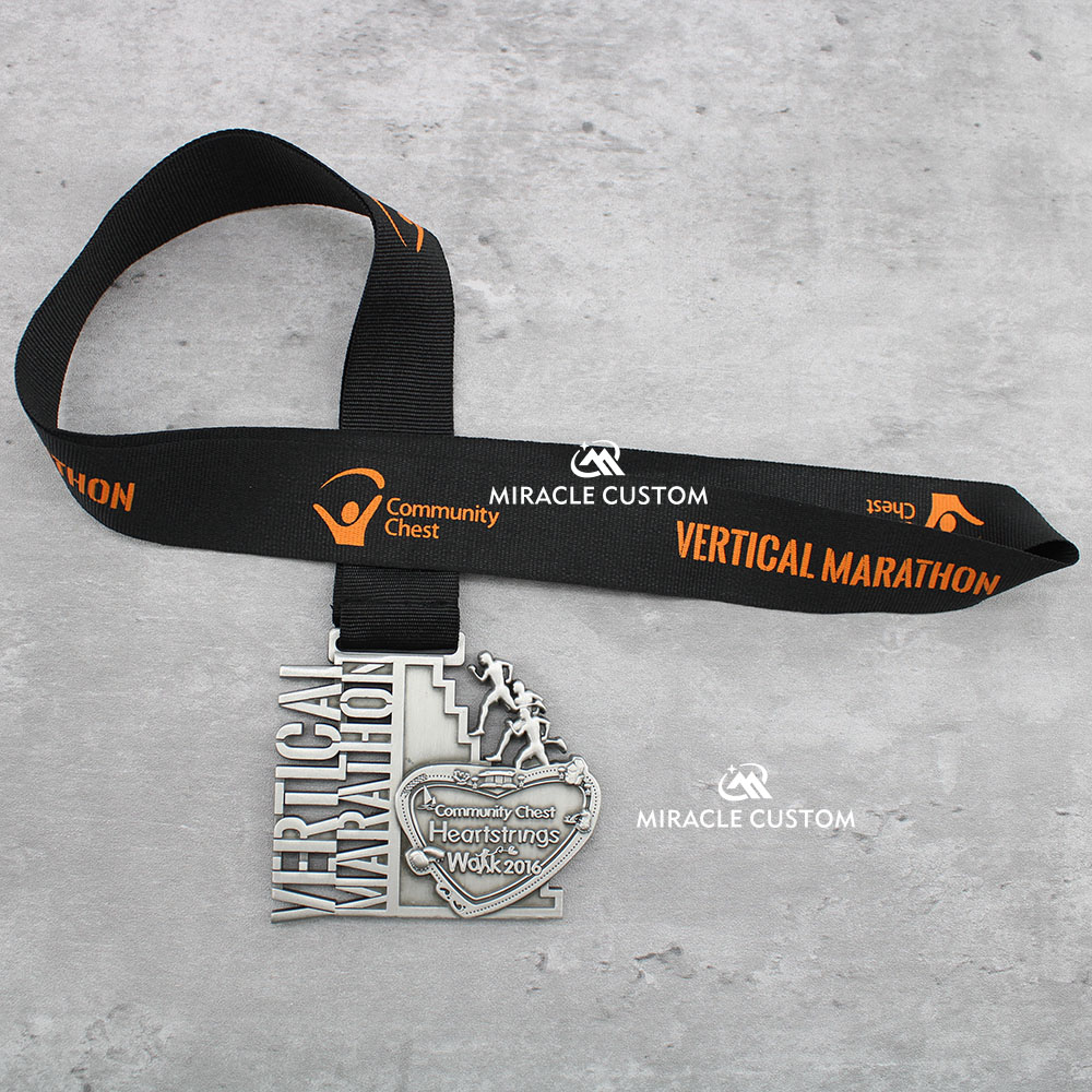 Custom Singapore Community Chest Heartstrings Walk 2016 Race Medals