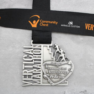 Custom Singapore Community Chest Heartstrings Walk 2016 Race Medals