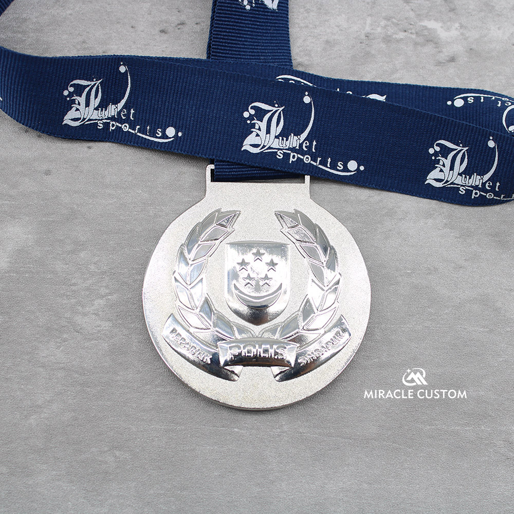 Custom Repablik Polis Singapura Juliet Sports Medals