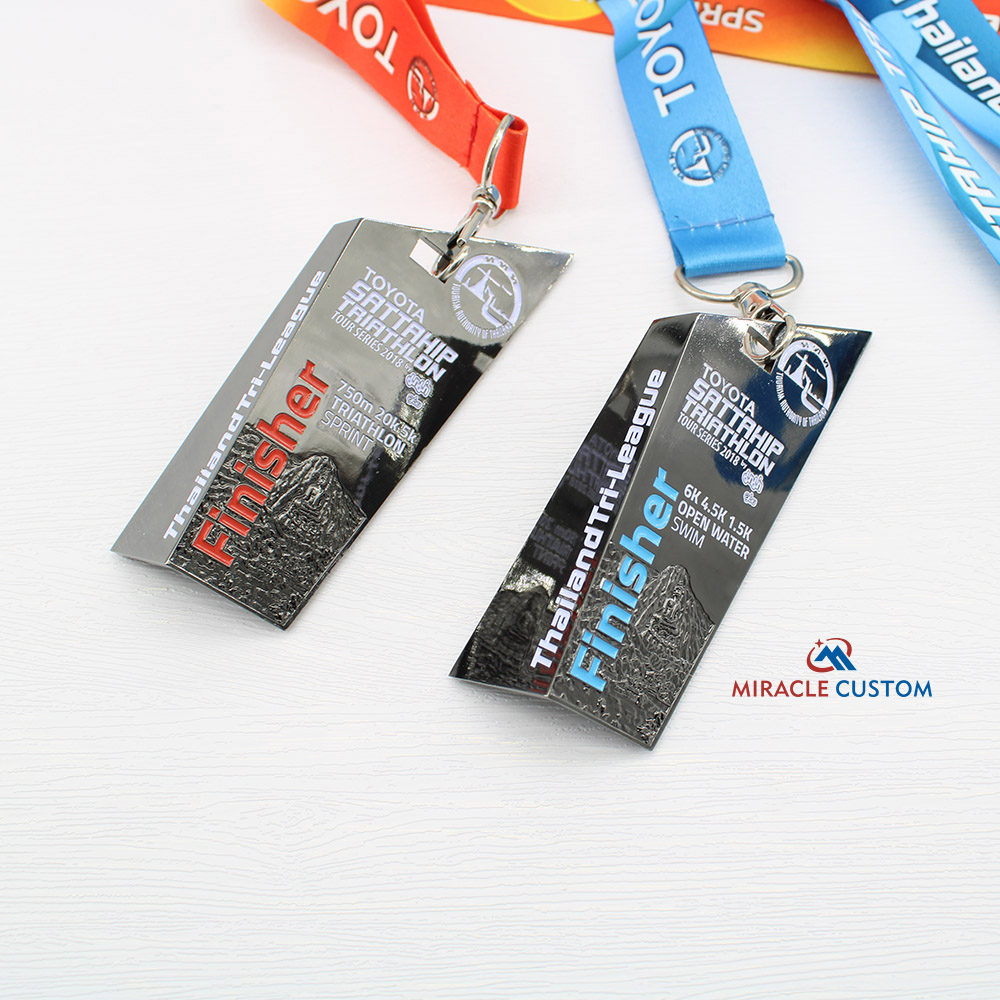 Custom Toyota Sattahip Triathlon Tour Series 2018 Medals