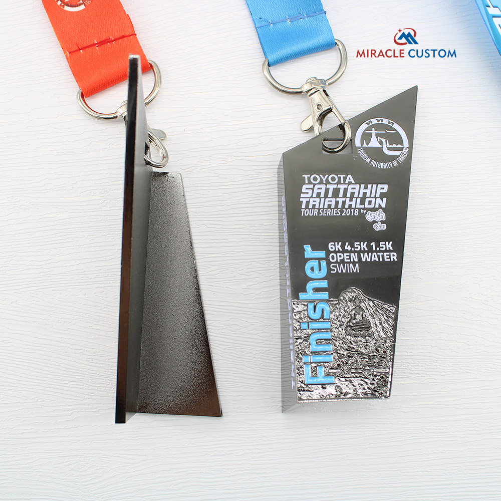 Custom Toyota Sattahip Triathlon Tour Series 2018 Medals