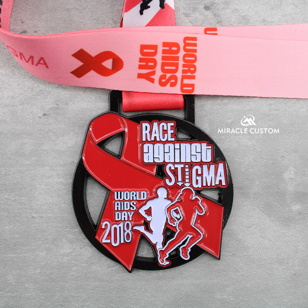 Custom Race Against Stigma 5K Run 2018 Medals