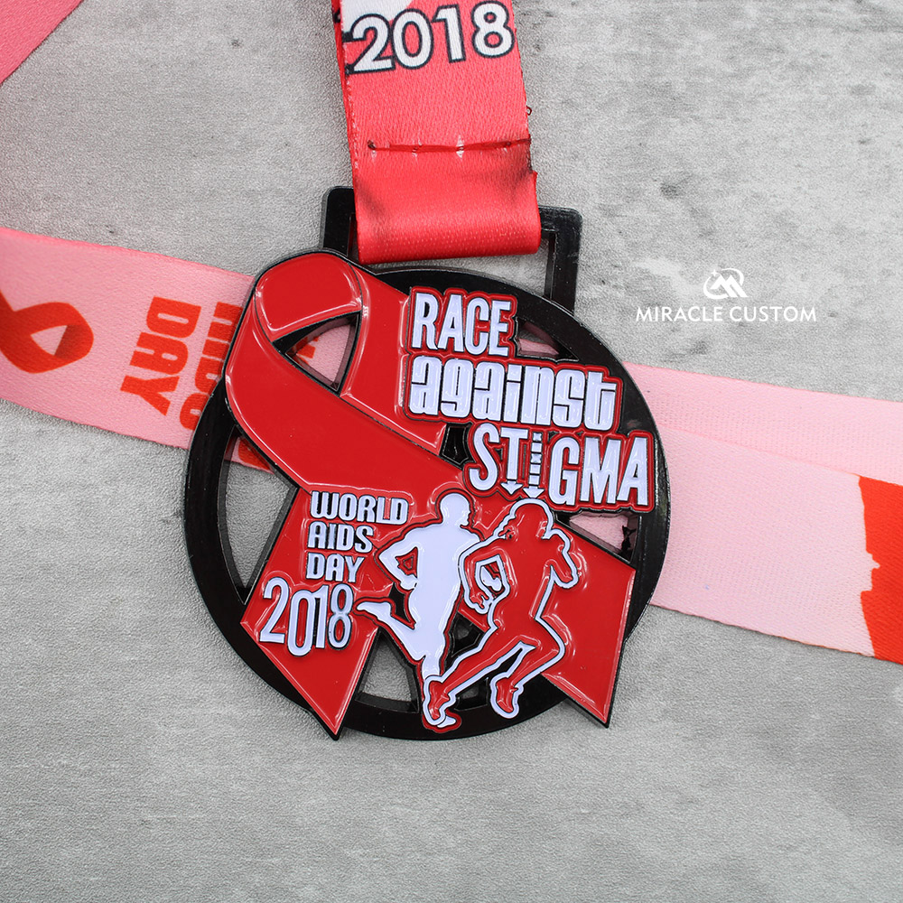 Custom Race Against Stigma 5K Run 2018 Medals