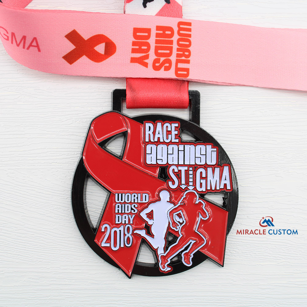 Custom Race Against Stigma 5K Run 2018 Medals