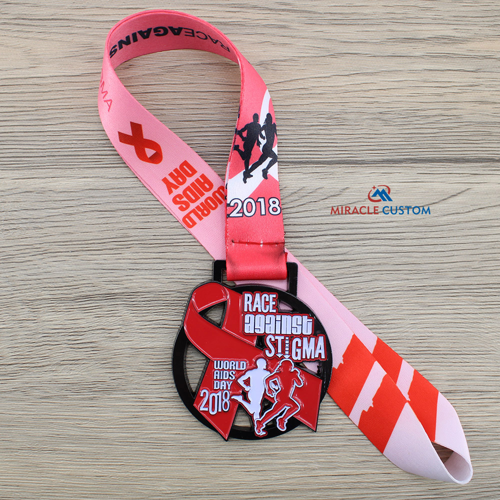 Custom Race Against Stigma 5K Run 2018 Medals