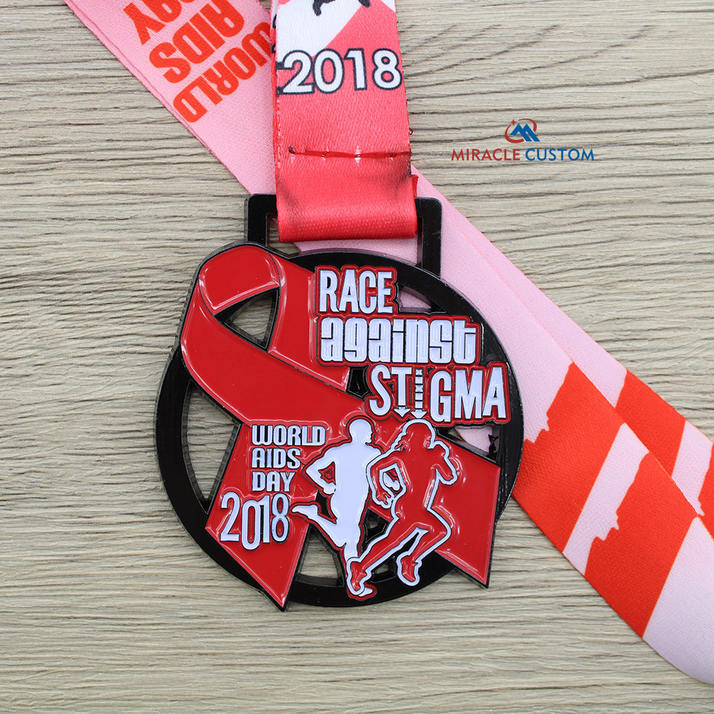 Custom Race Against Stigma 5K Run 2018 Medals