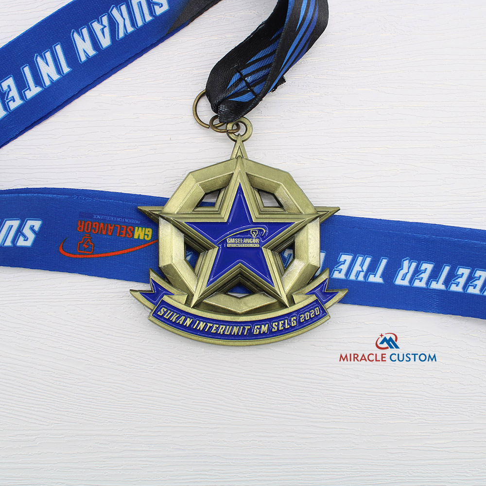 Custom Sukan Interunit Gmselg 2020 Fun Run Medals