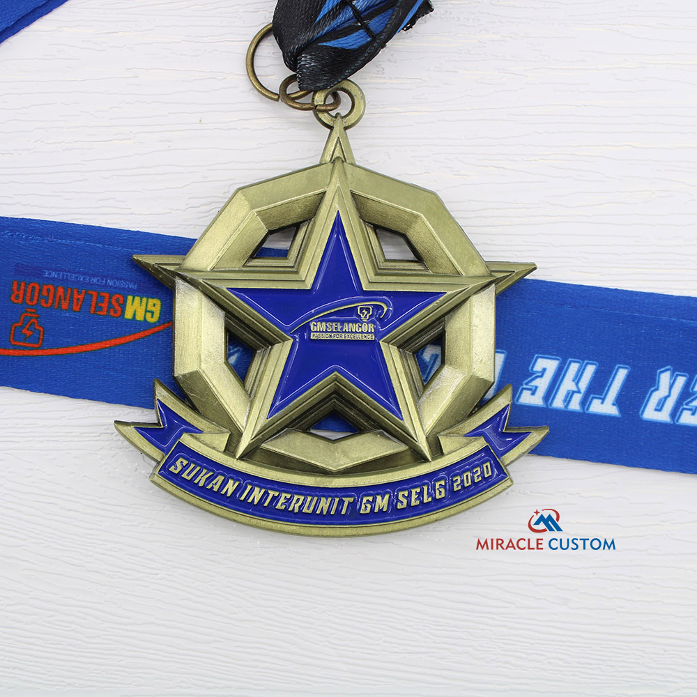 Custom Sukan Interunit Gmselg 2020 Fun Run Medals