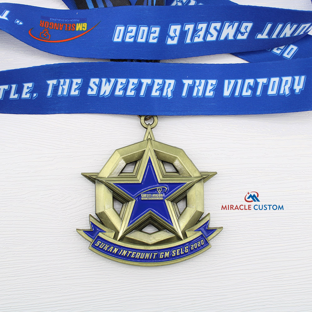 Custom Sukan Interunit Gmselg 2020 Fun Run Medals