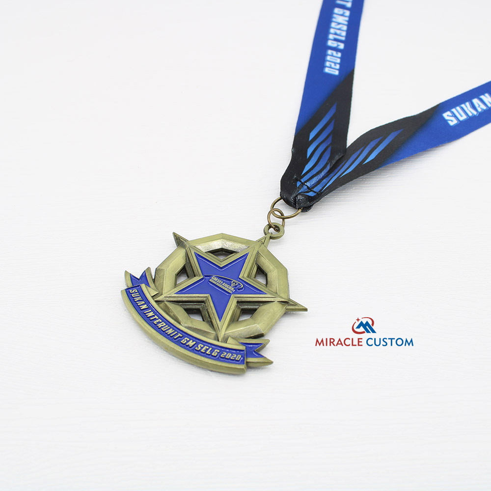 Custom Sukan Interunit Gmselg 2020 Fun Run Medals