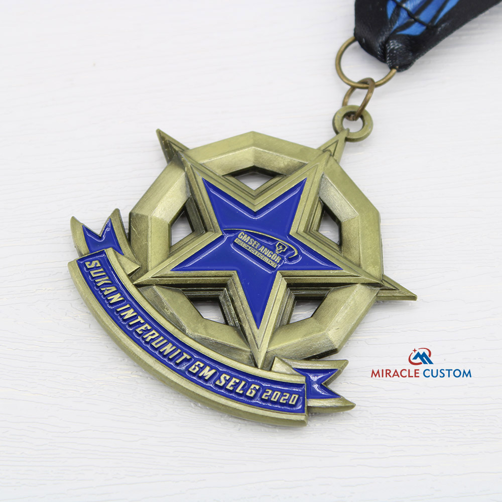 Custom Sukan Interunit Gmselg 2020 Fun Run Medals